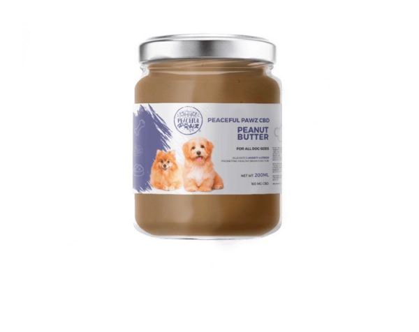 Peaceful Pawz CBD Peanut Butter for Dogs | Sweetjaneedibles