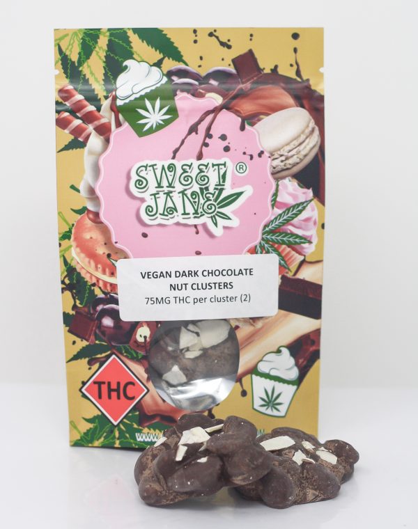 Irresistible Vegan Dark Chocolate THC Nut Clusters
