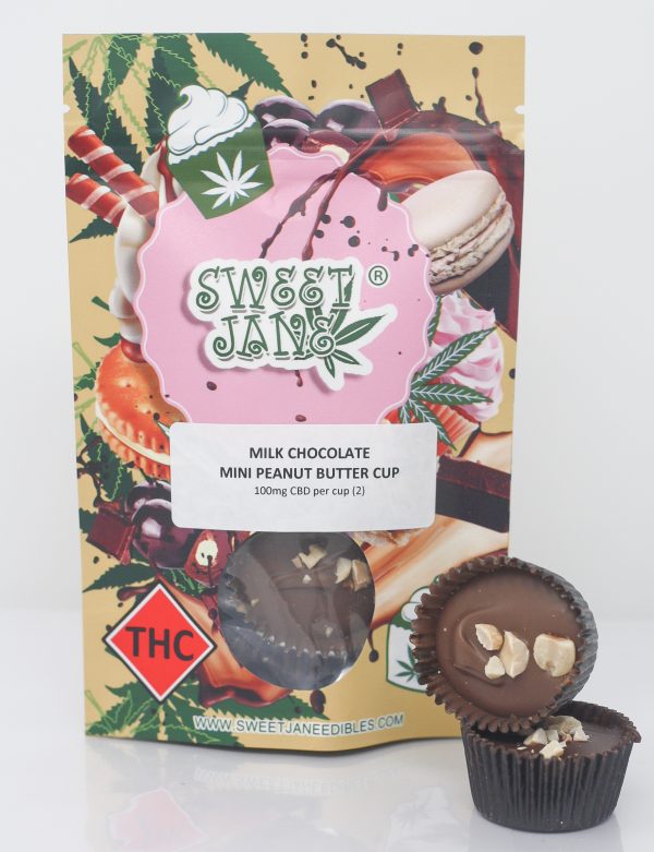 Sweet Jane Mini Chocolate Peanut Butter Cups | 100mg THC